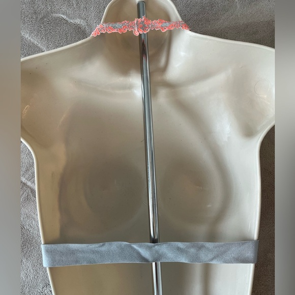 Free People Elle Halter Bralette Grey Combo Lace Large - Picture 6 of 8